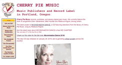 Desktop Screenshot of cherrypiemusic.com